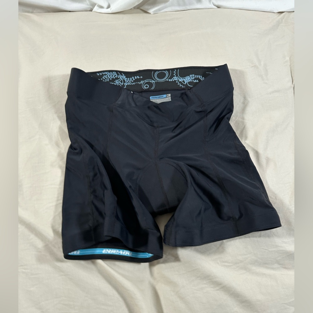 NOVARA Women’s Carema Gel Shorts Padded Black Blue Cycling Medium NWT